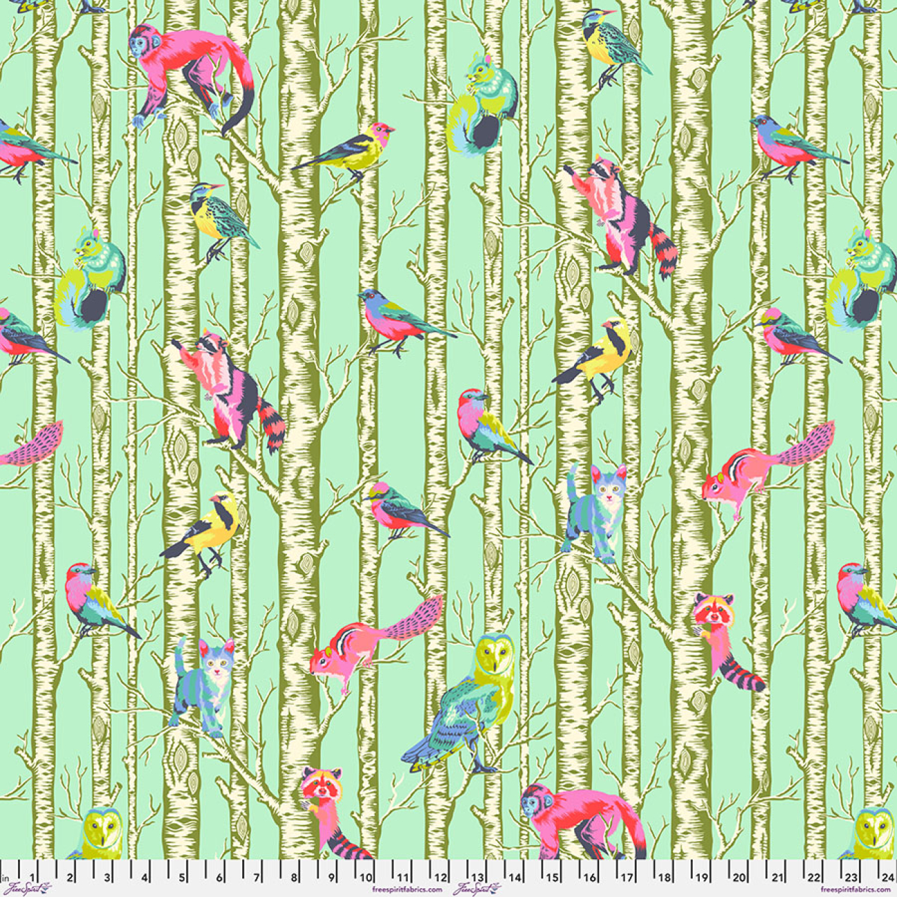 Tula Pink - Full Moon Forest 2 - Family Tree - Enchanted